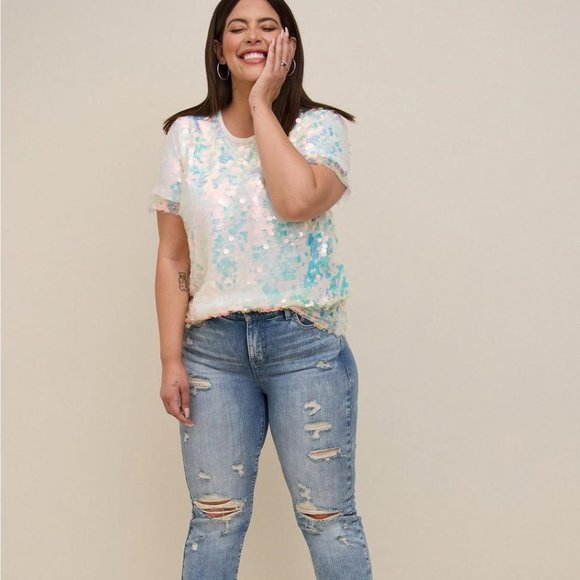 Torrid - Abbey Sequin Top - Picture 1 of 14